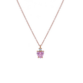 Collier in 18 Karat Roségold mit gefassten Zirkonia - 267305